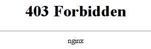 nginx 403 error